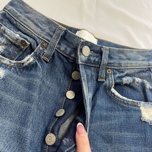 Boyish By Her Distressed Denim Jeans Size 24 - Picture 7 of 13